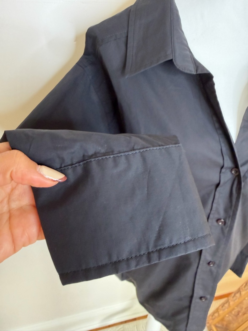MARBLE Black Button-Up Shirt - Picture 6 of 11